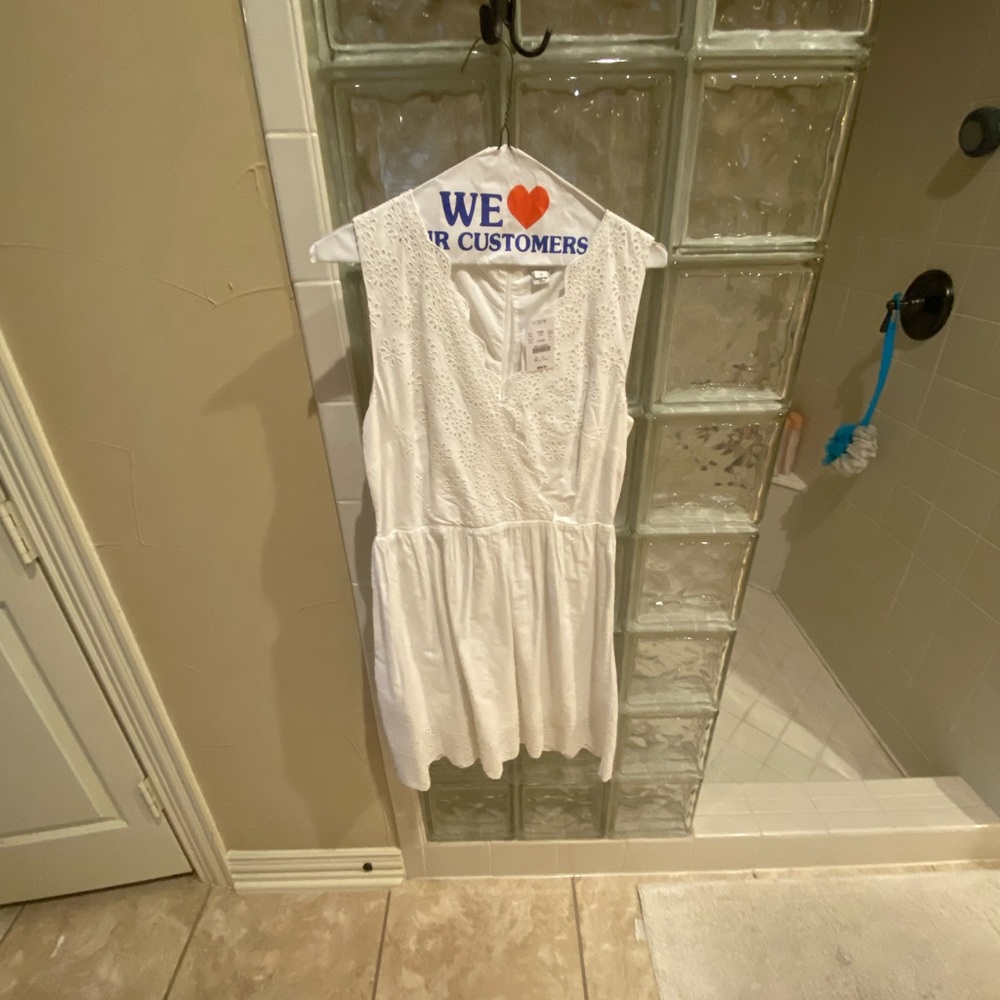 Eyelet j.crew dress nwt
